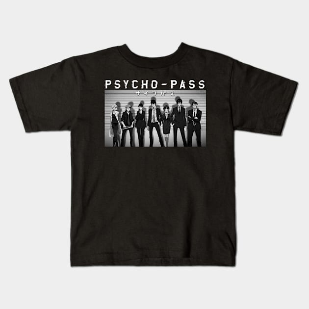 Classic Characters Psycho Anime Kids T-Shirt by Smoking Robot